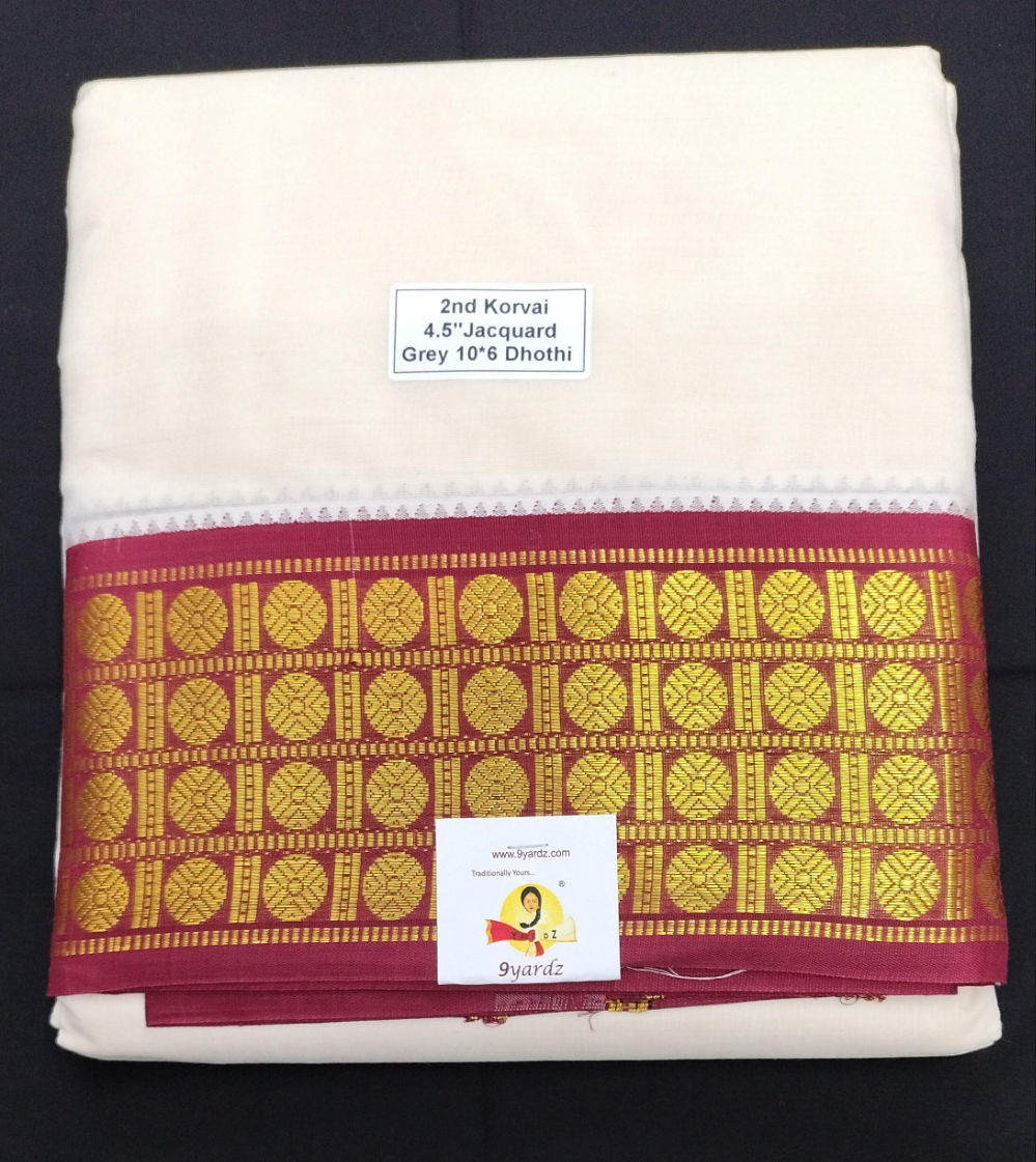 Pure cotton Muhurtham dhoti 10*6