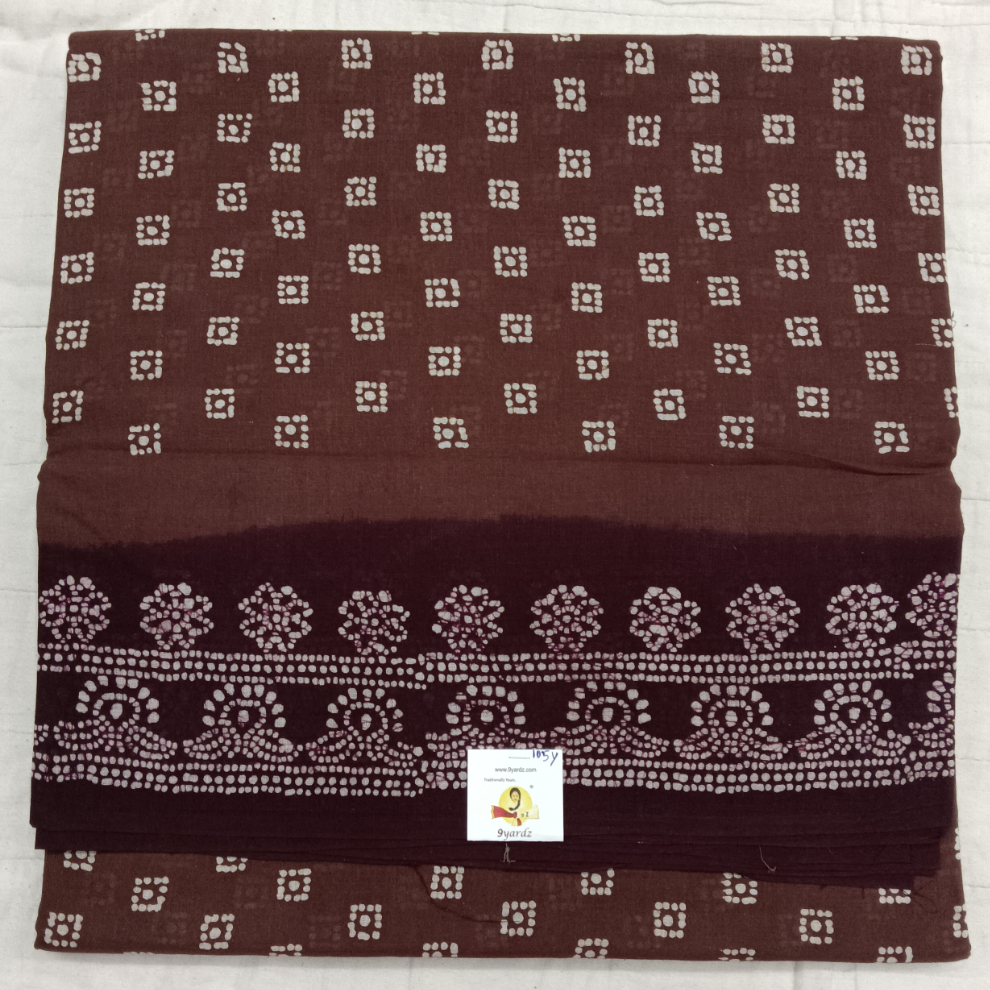 Sungudi cotton 10.5yards 49"