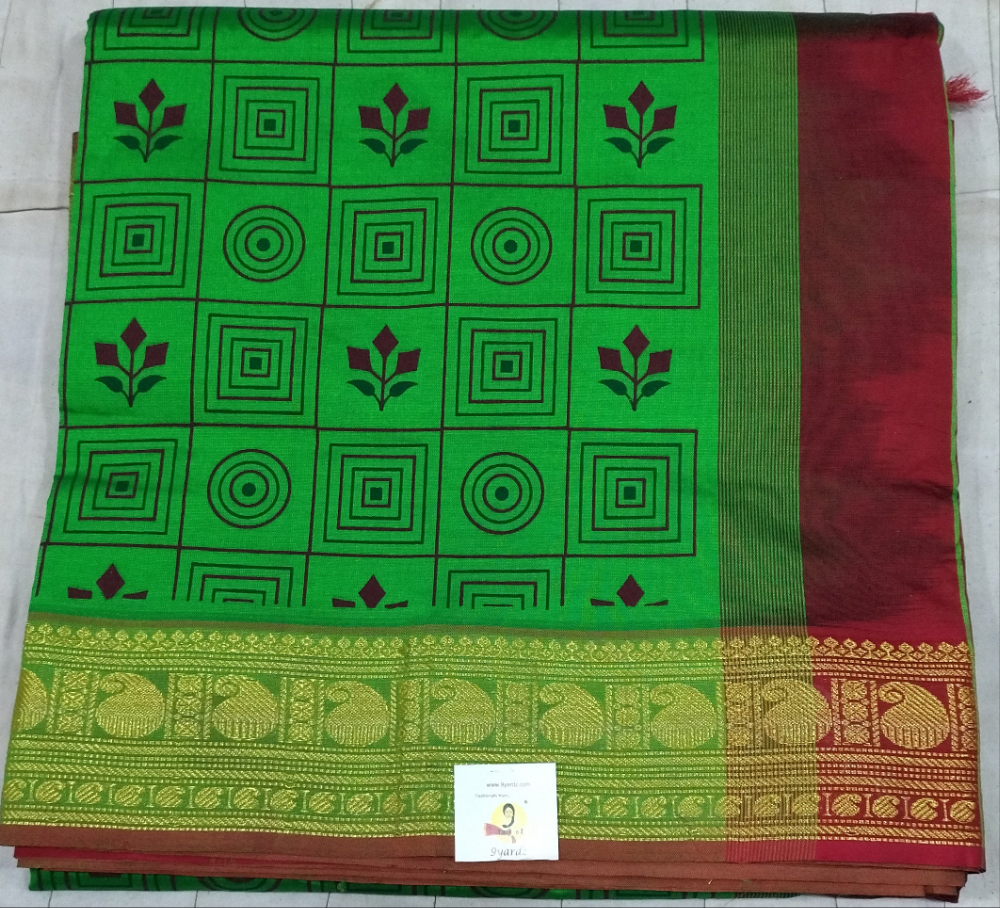 Semi Silk cotton printed 10yardz Madisar