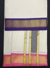 Load image into Gallery viewer, Pure cotton Muhurtham 9kann dhoti 9*5