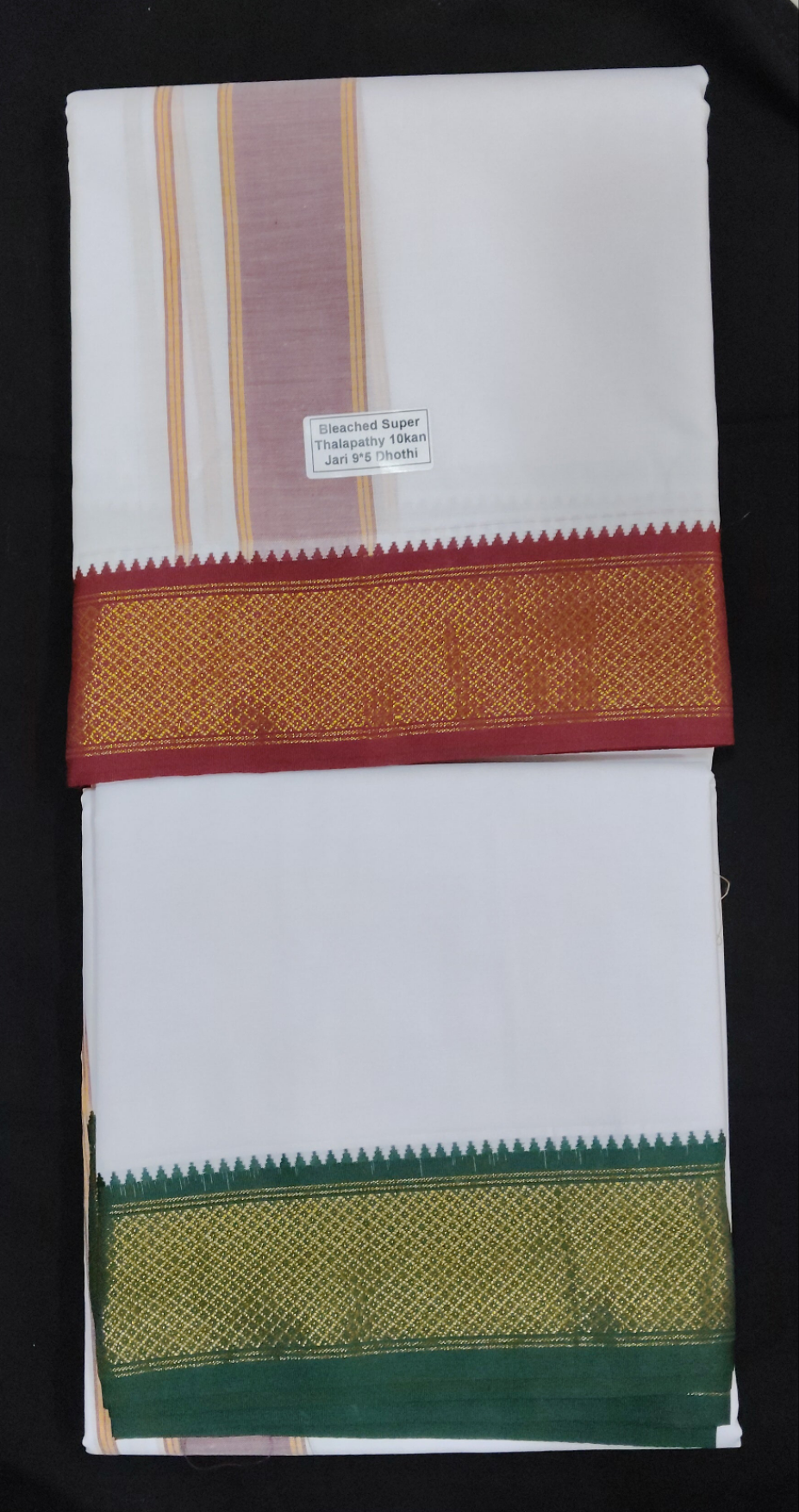 Cotton Dhothi Bleached 9*5