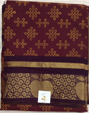 Arupukottai cotton Printed 10 yards madisar