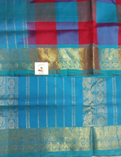 Load image into Gallery viewer, Pure silk Checked cotton 6 yards