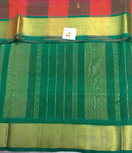 Load image into Gallery viewer, Pure silk cotton- pazhum pazhamum kattam with butta, 10yards (madisar)