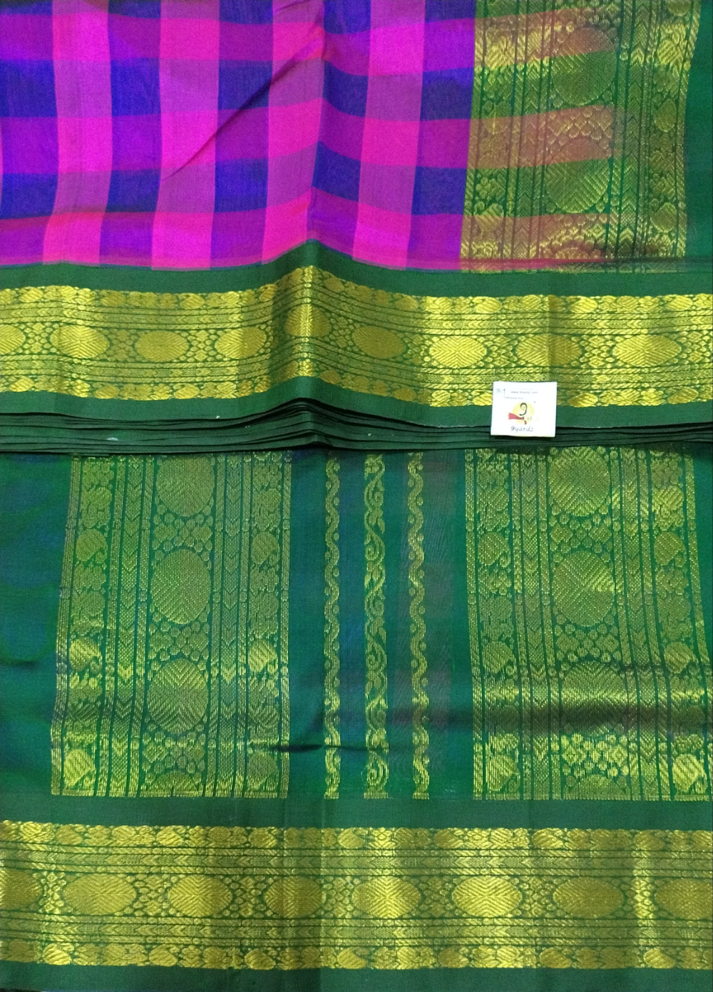 Pure silk cotton -Korvai 10yards madisar