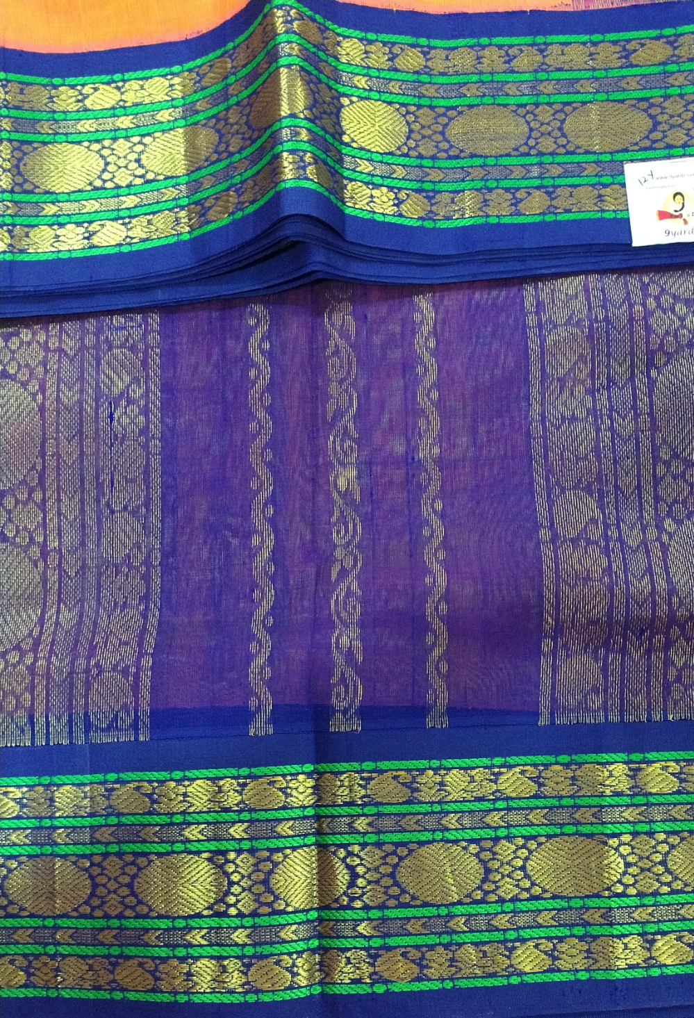 Pure silk cotton Korvai 12yardz