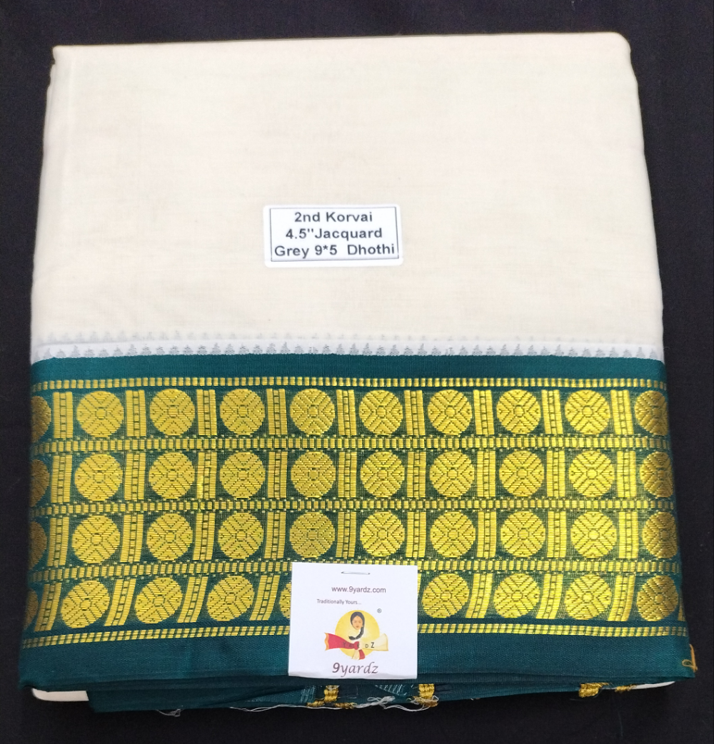 Pure cotton Muhurtham dhoti 9*5