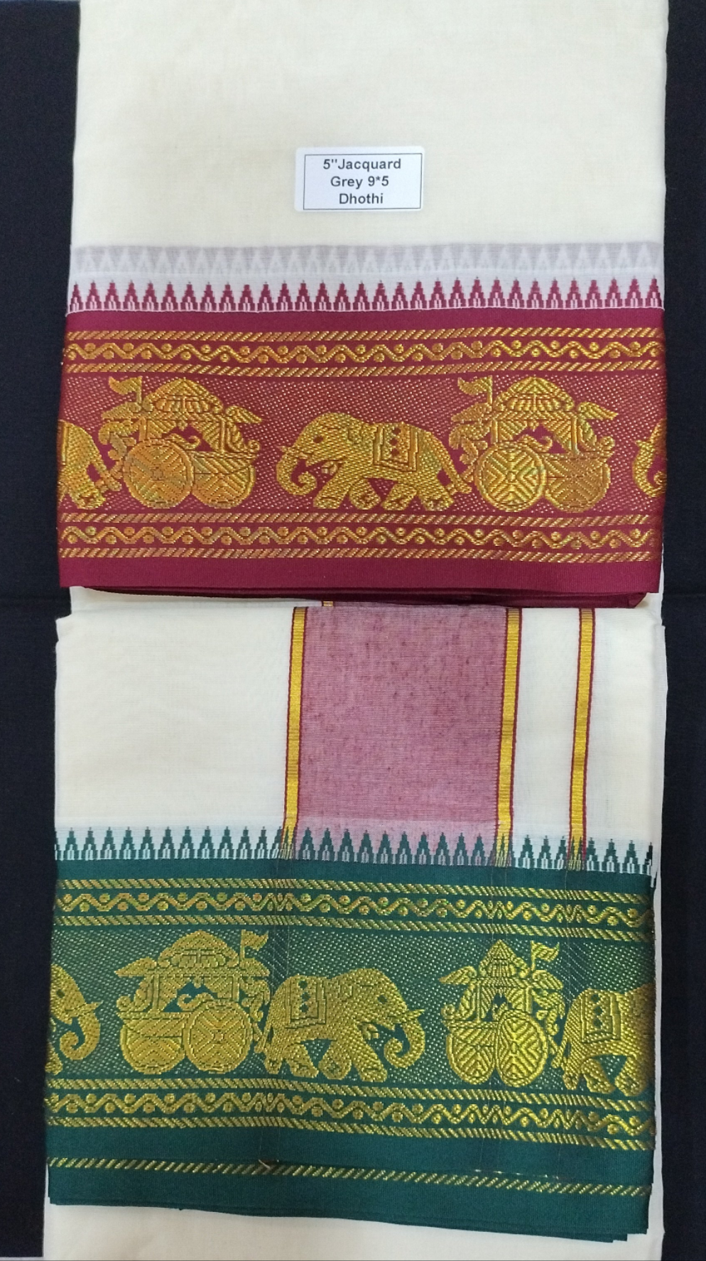 Cotton Dhothi Jacquard 9*5
