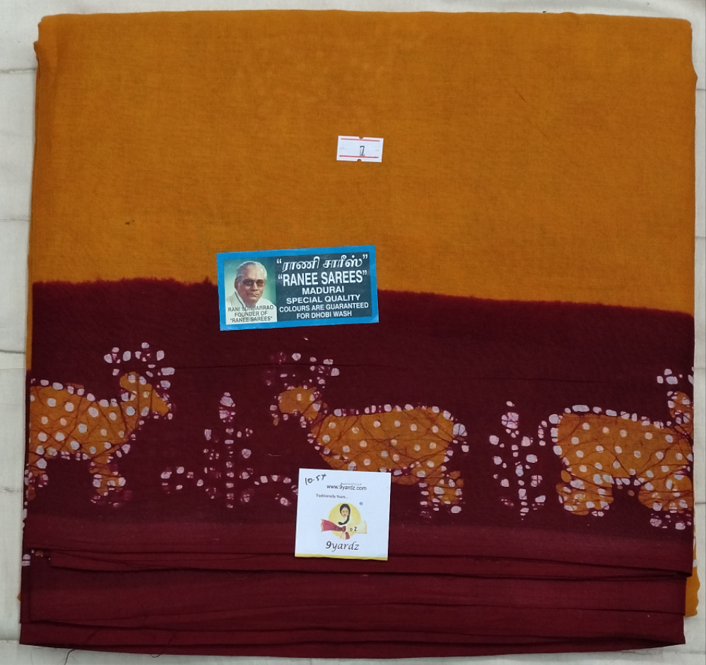 Ranee voyal saree 10.5yardz(9.5mtrs)