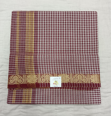 Chettinadu cotton checked 6 yardz