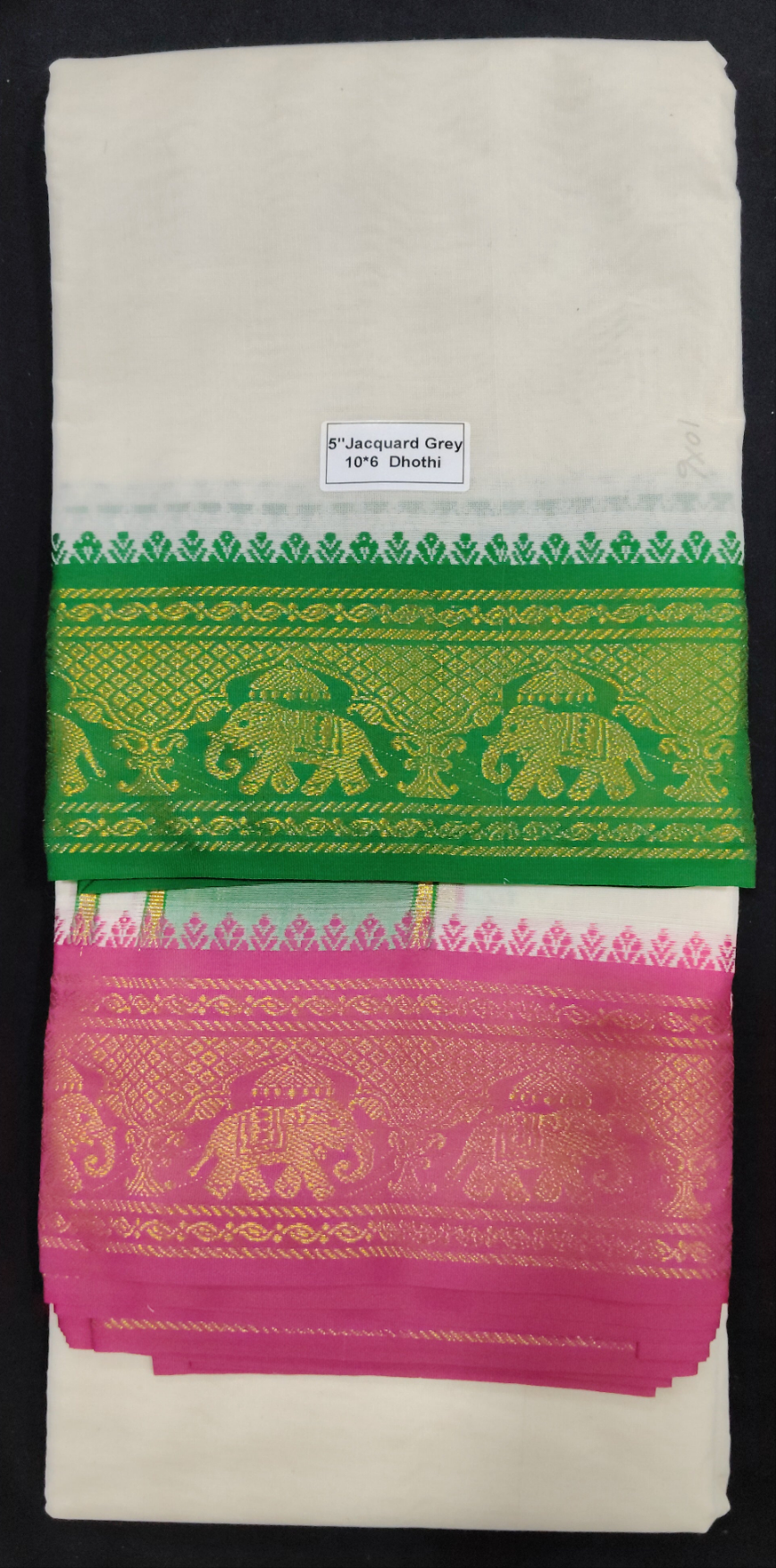 Cotton Dhothi Jacquard 10*6
