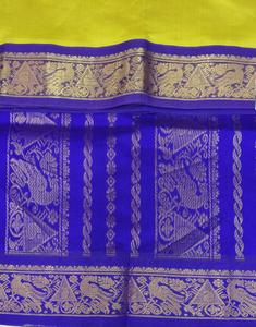 Semi silk Plain Korvai 6Yards