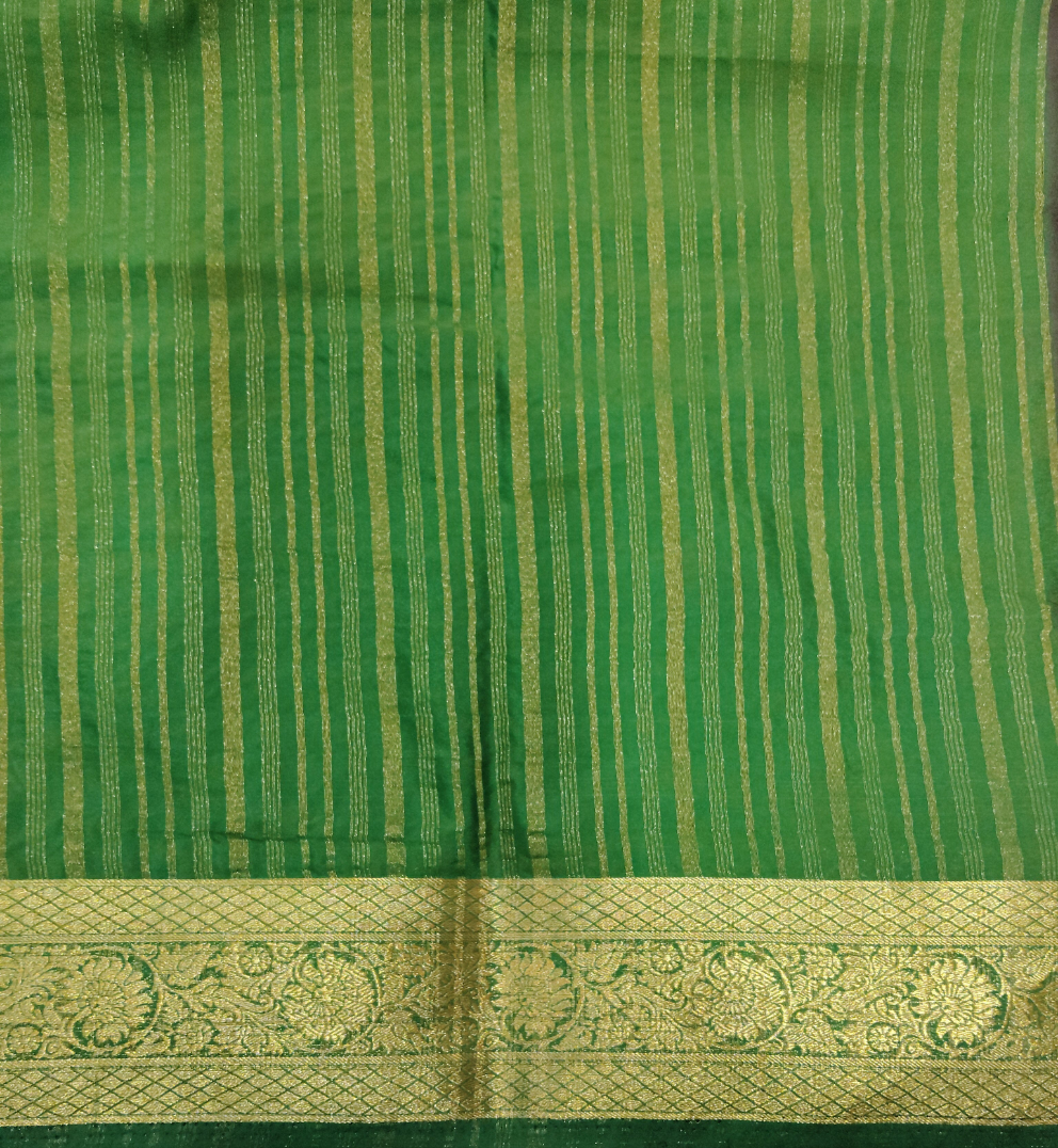 Synthetic Mysore silk 6yardz
