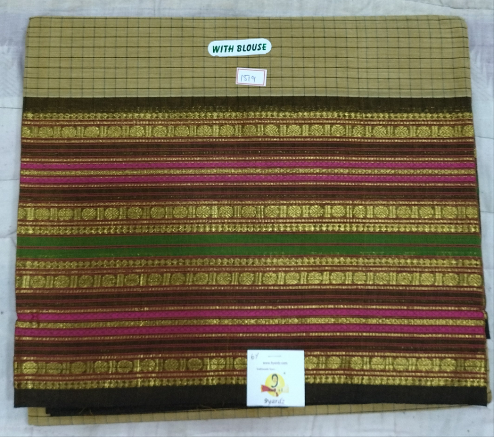 Chettinadu/ Karaikudi cotton 6 yards