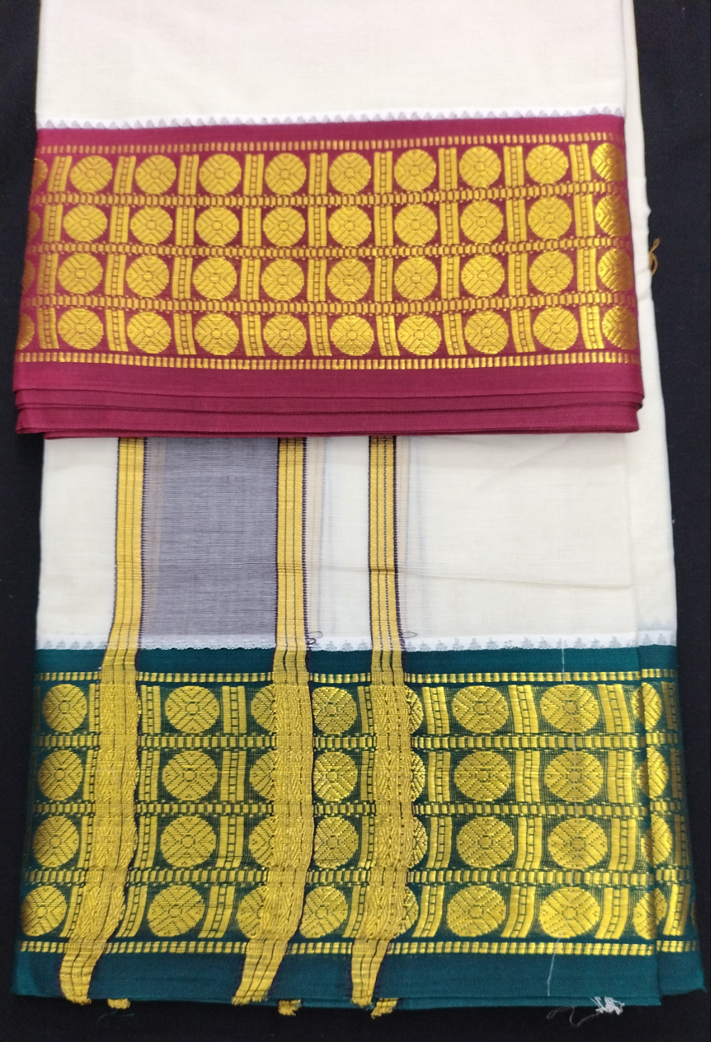 Pure cotton Muhurtham dhoti 9*5