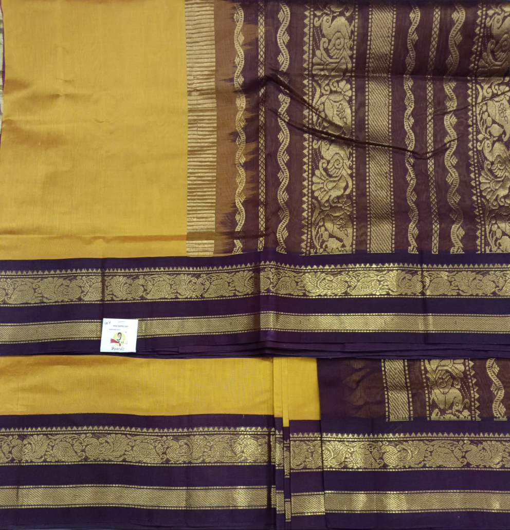 Pure silk cotton -Korvai 10yards madisar