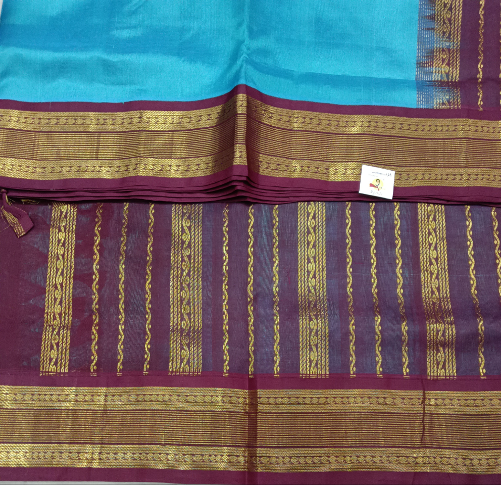 Pure silk cotton Korvai 12yardz