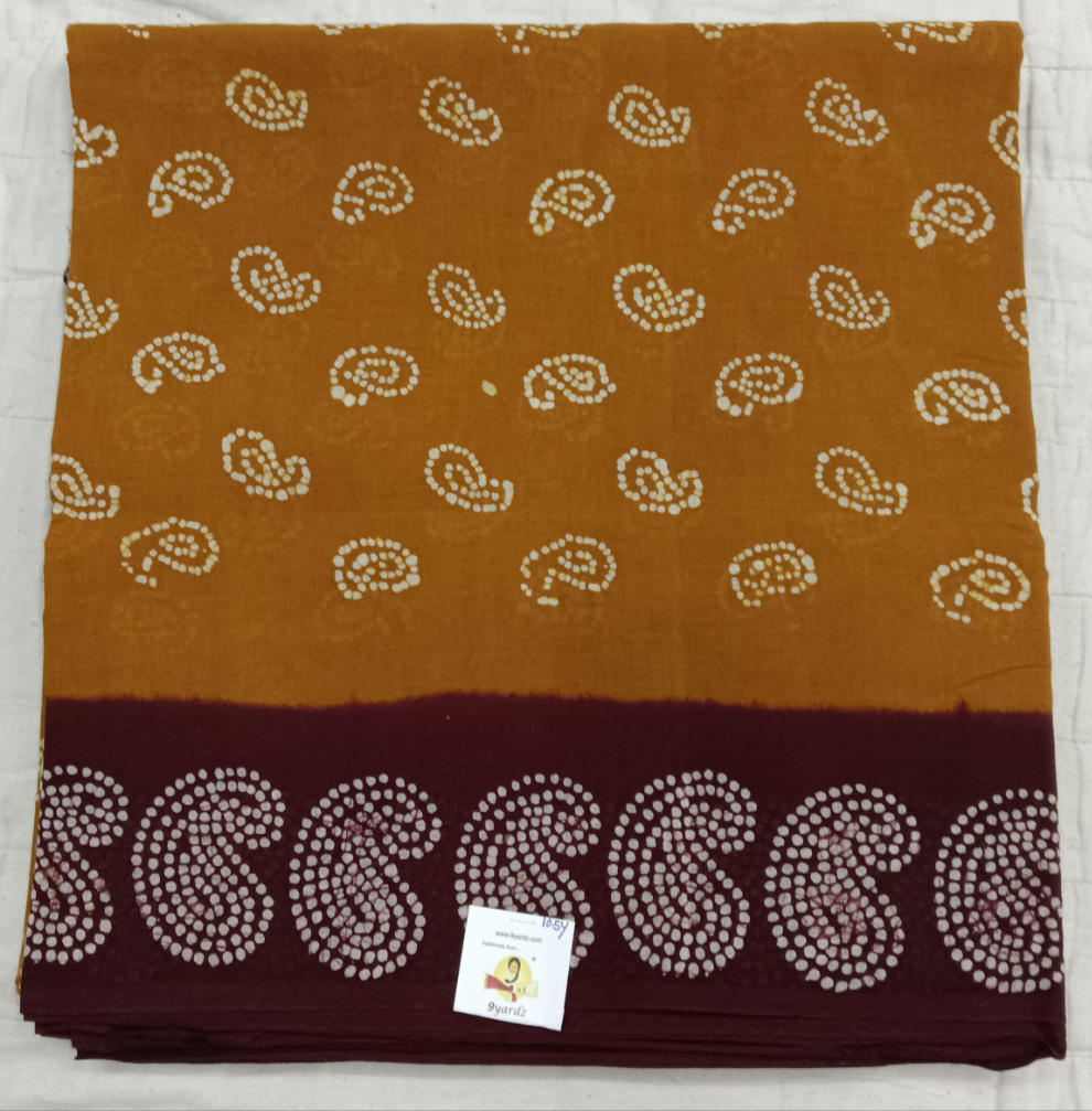 Sungudi cotton 10.5yards 49"