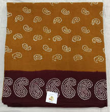 Load image into Gallery viewer, Sungudi cotton 10.5yards 49&quot;