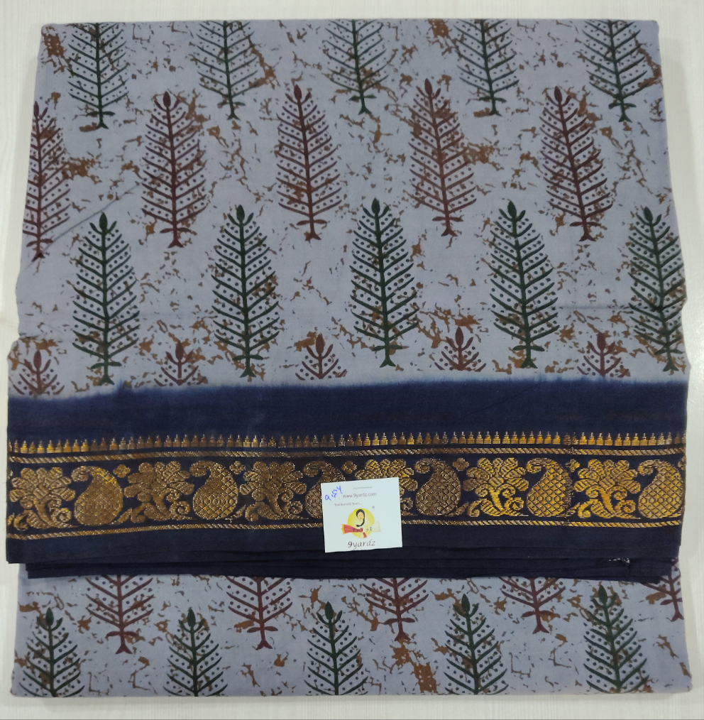 Sungudi cotton 9.5 yards madisar