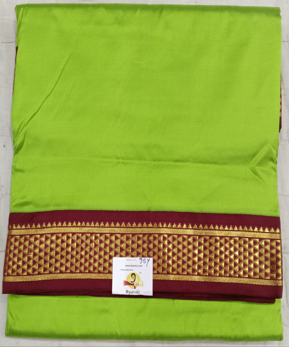 Pure silk 9.5yardz  saree