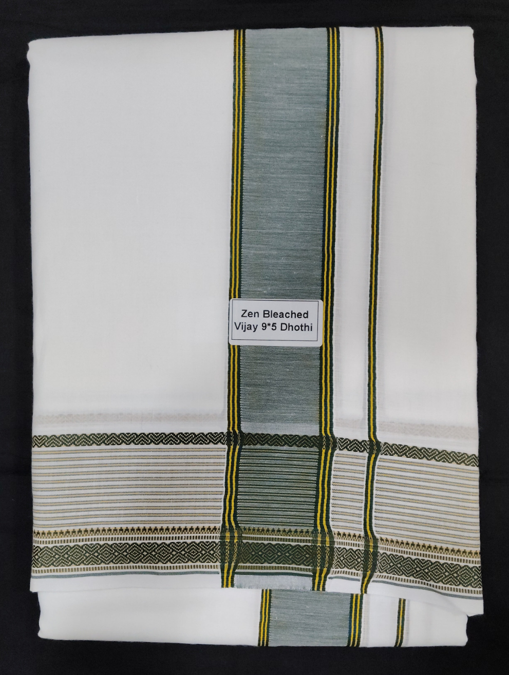 Cotton Dhothi Bleached 9*5