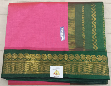 Semi silk Plain Korvai 6Yards