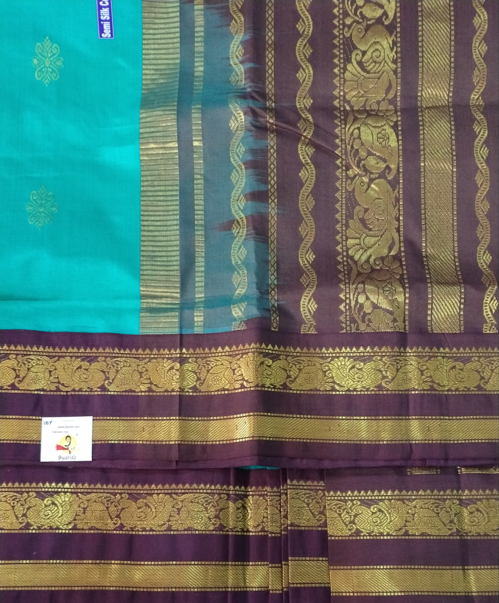 Semi Silk cotton Korvai Madisar