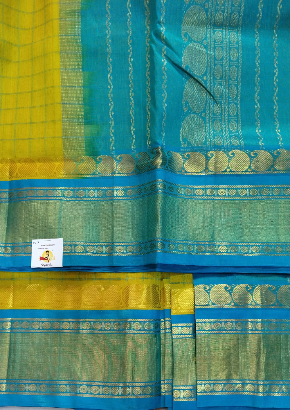 Pure silk cotton -Korvai 10yards madisar