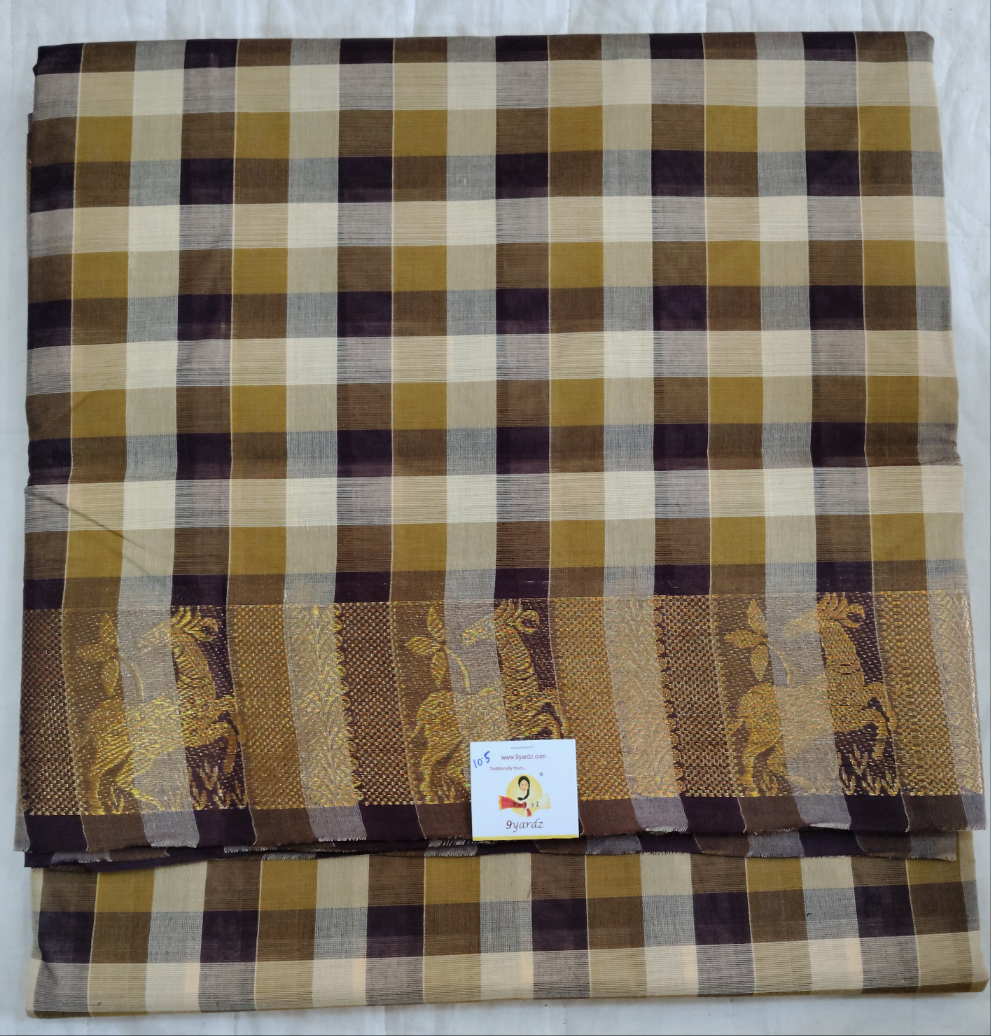 Chettinadu / Karaikudi cotton 10.5 yards madisar