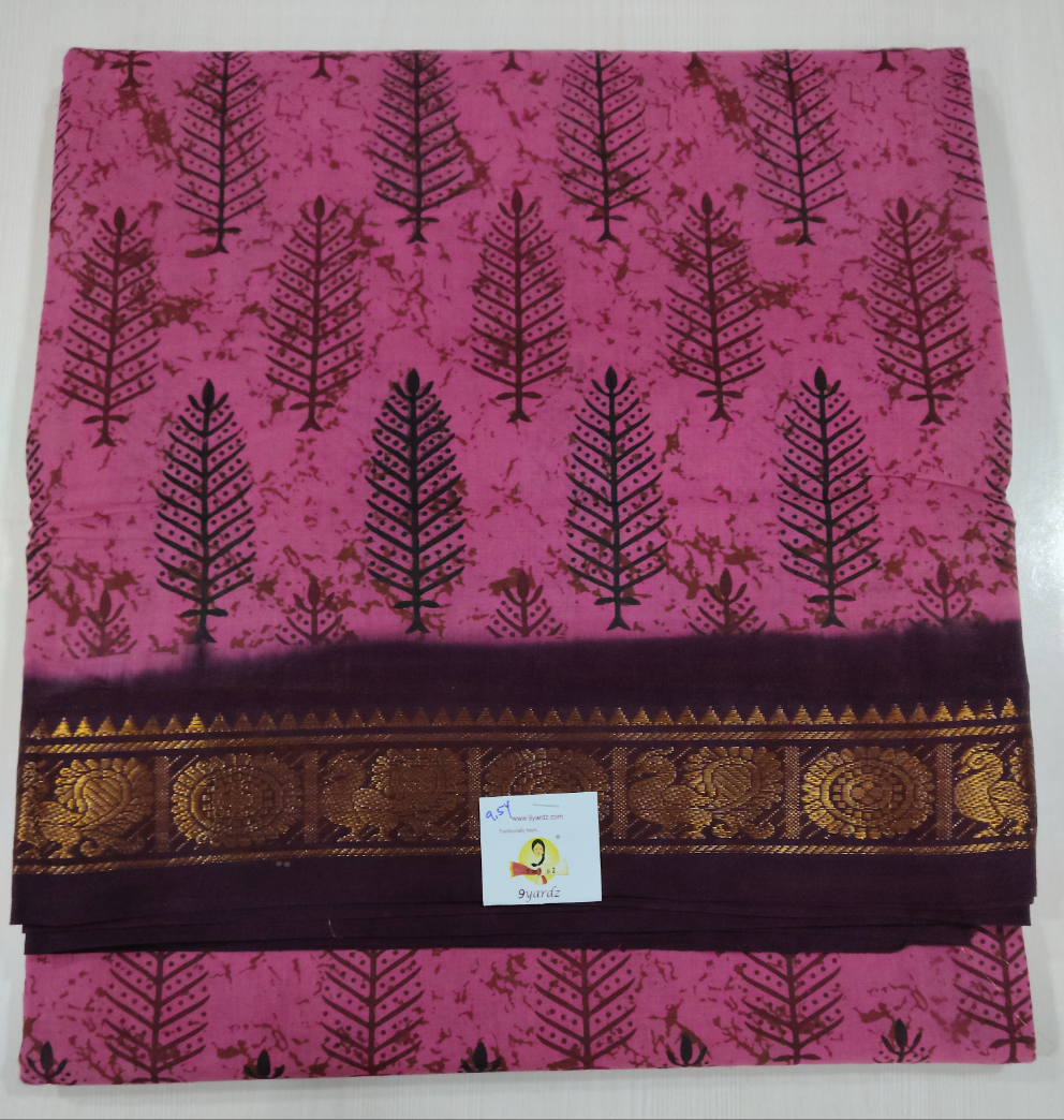 Sungudi cotton 9.5 yards madisar