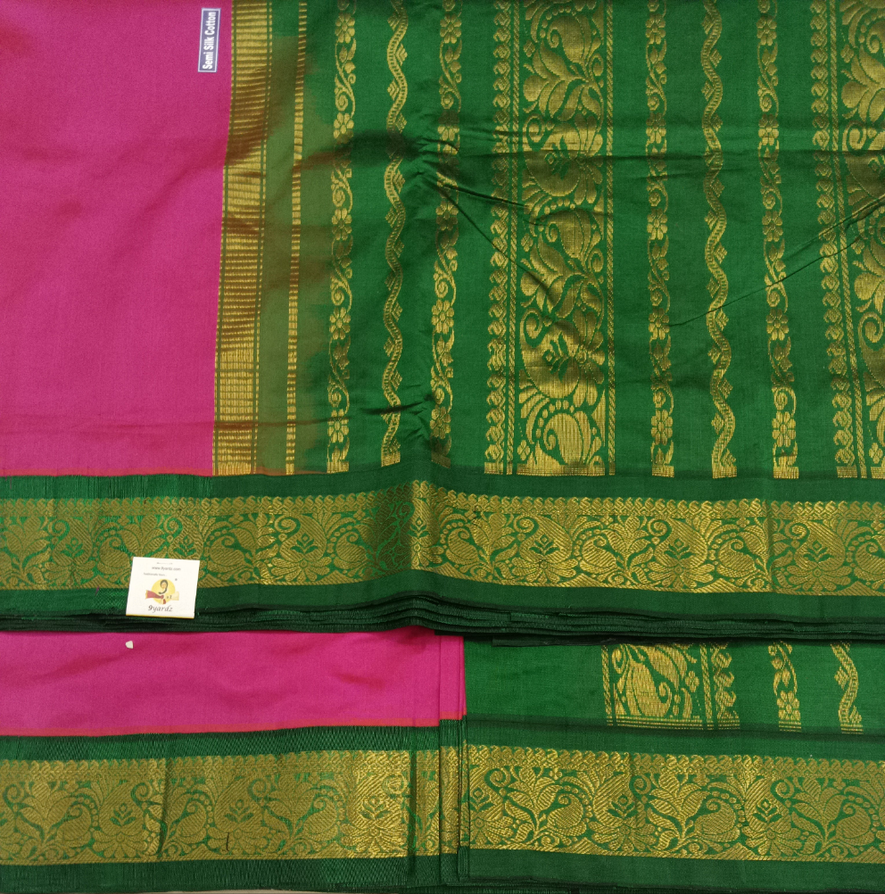 Semi Silk cotton Korvai Madisar