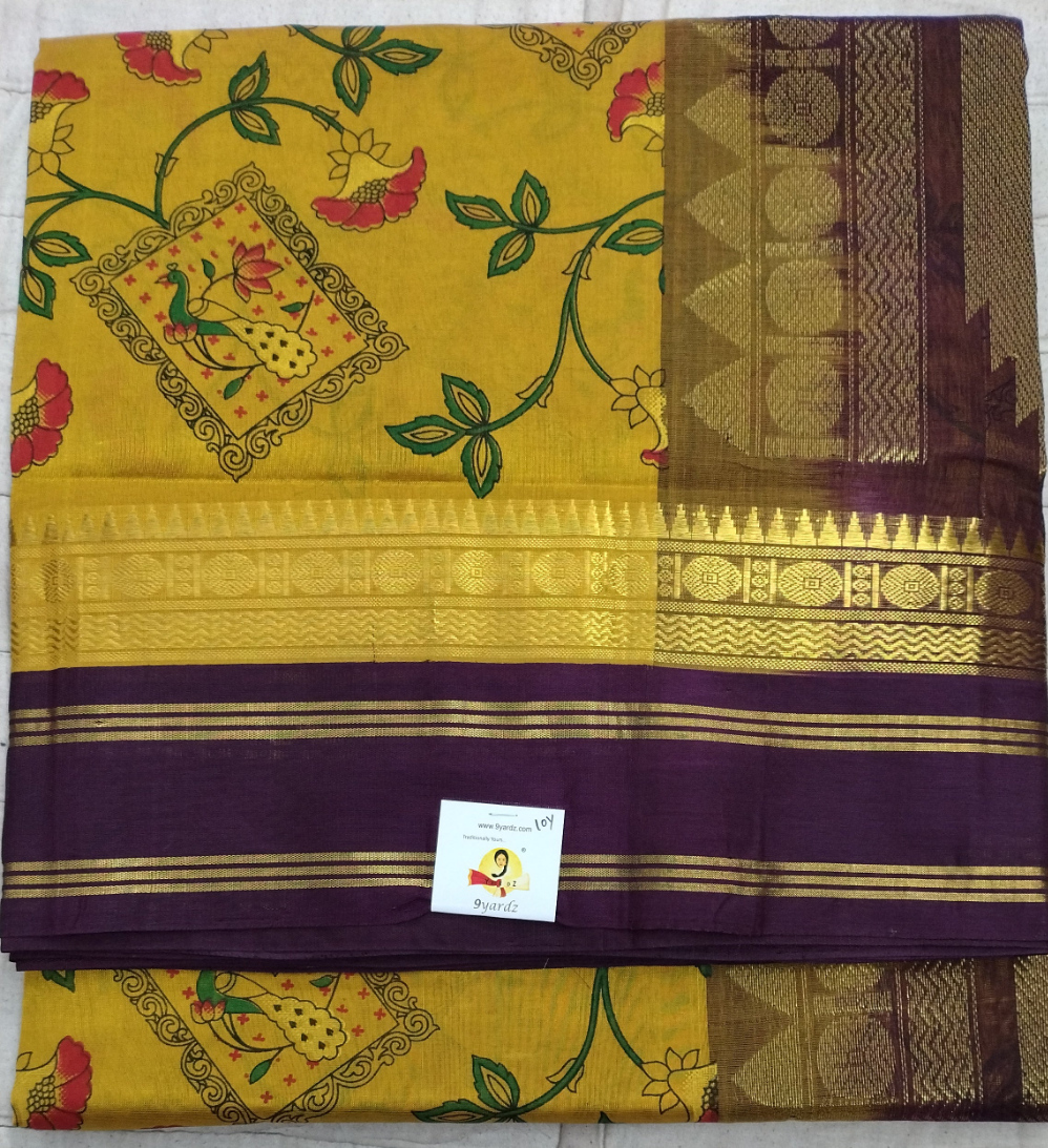 Pure silk cotton -Korvai 10yards madisar