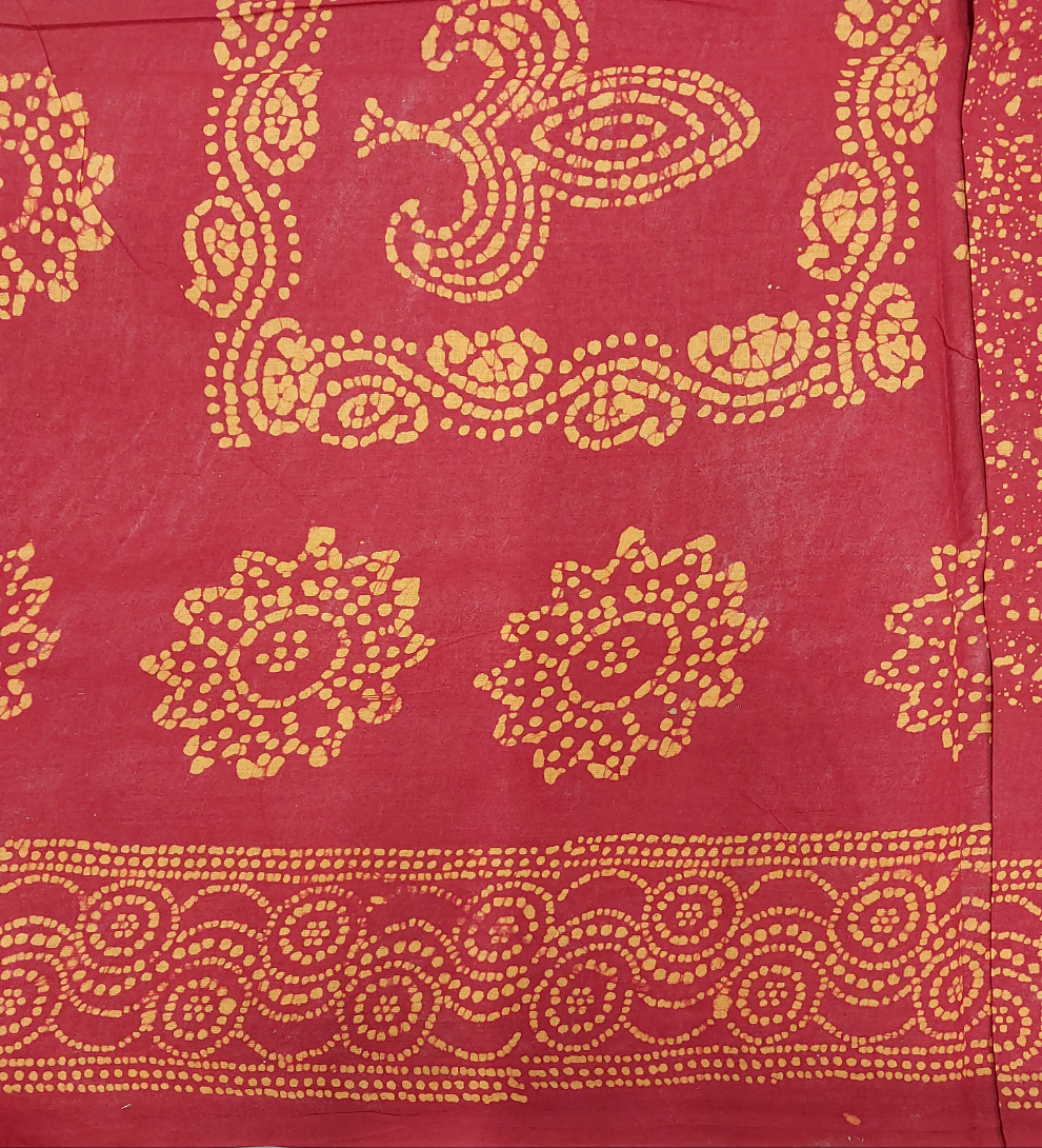 Sungudi Spray Printed 10.5 yards