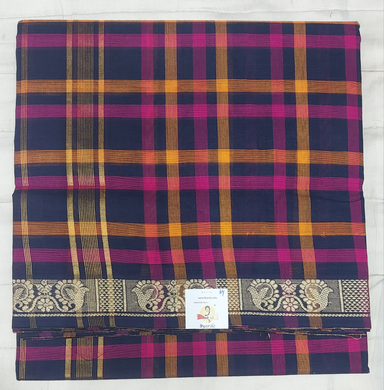 Chettinadu cotton checked 6 yardz