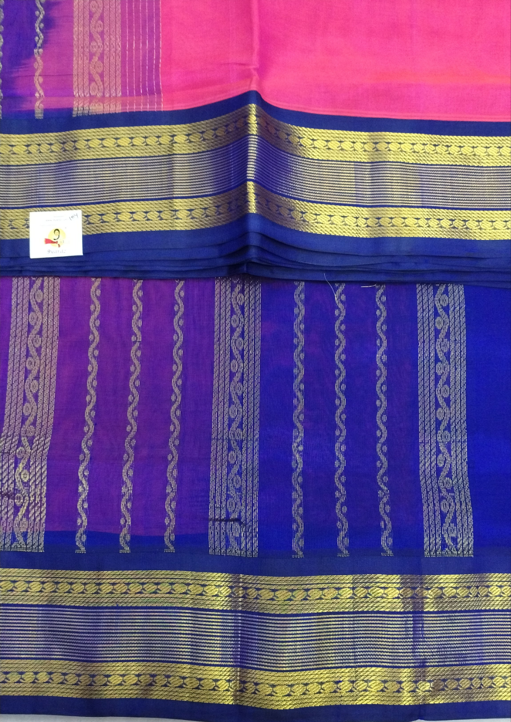 Pure silk cotton -Korvai 10yards madisar