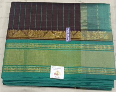 Semi silk Plain Korvai 6Yards