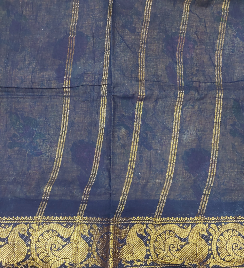 Kalamkari Printed Sungudi 10 yards