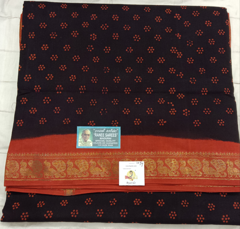 Ranee voyal saree 10.5yardz(9.5mtrs)