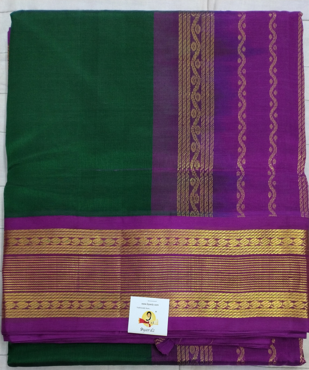 Pure silk cotton -Korvai 10yards madisar