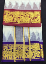 Load image into Gallery viewer, Pure cotton Muhurtham dhoti 9*5