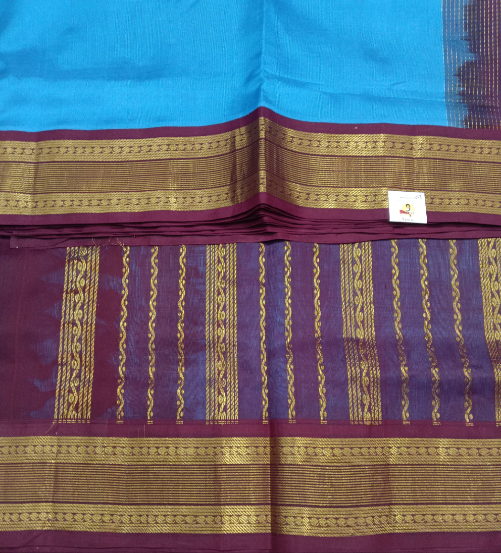 Pure silk cotton Korvai 12yardz