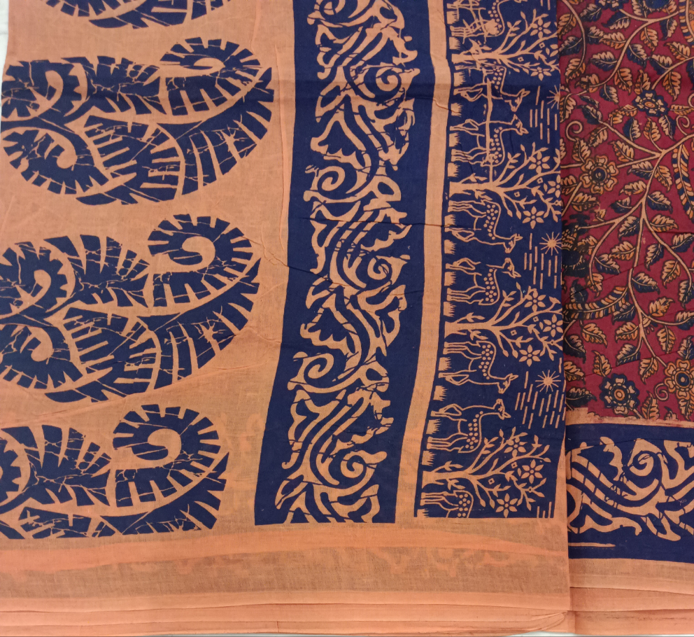 Sungudi cotton 10.5yards 49"