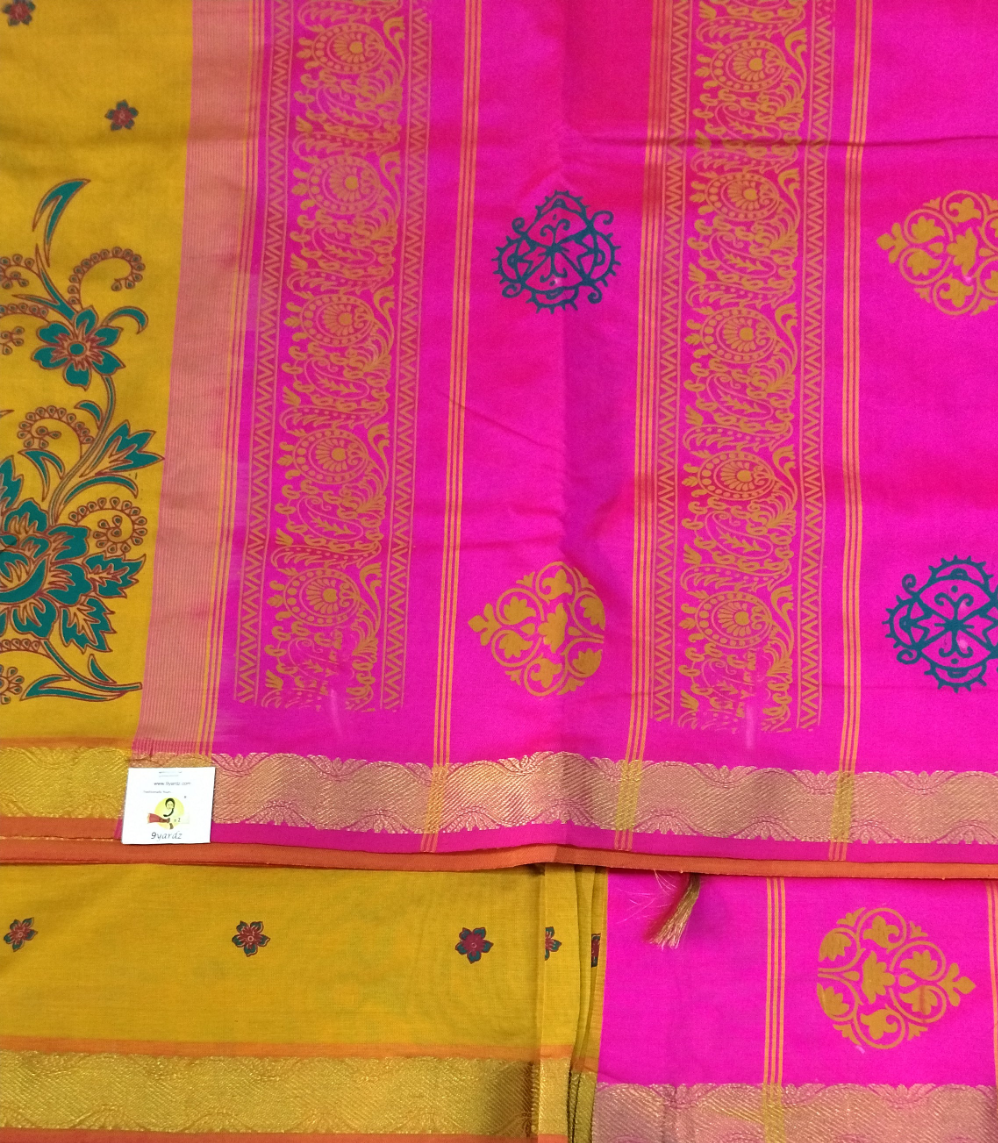 Semi Silk cotton printed 10yardz Madisar