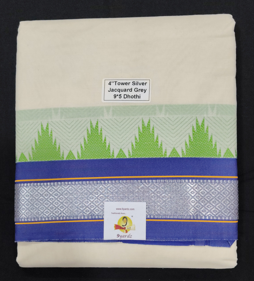Cotton Dhothi Jacquard 9*5
