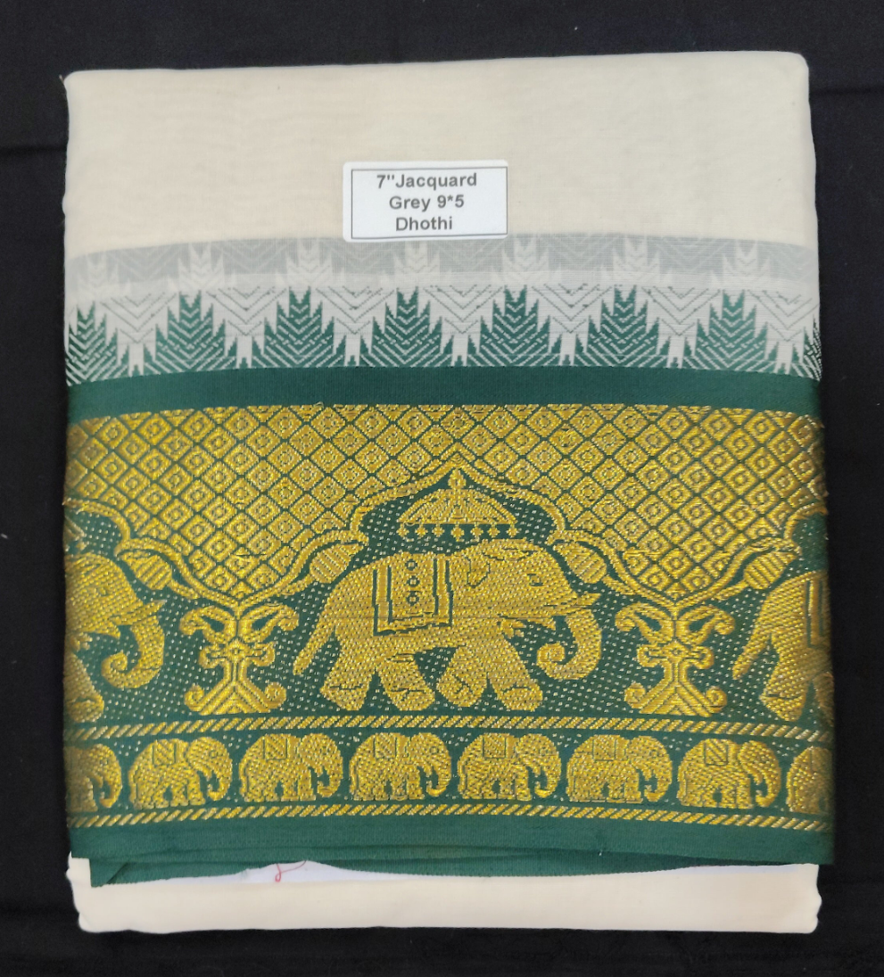 Cotton Dhothi Jacquard 9*5