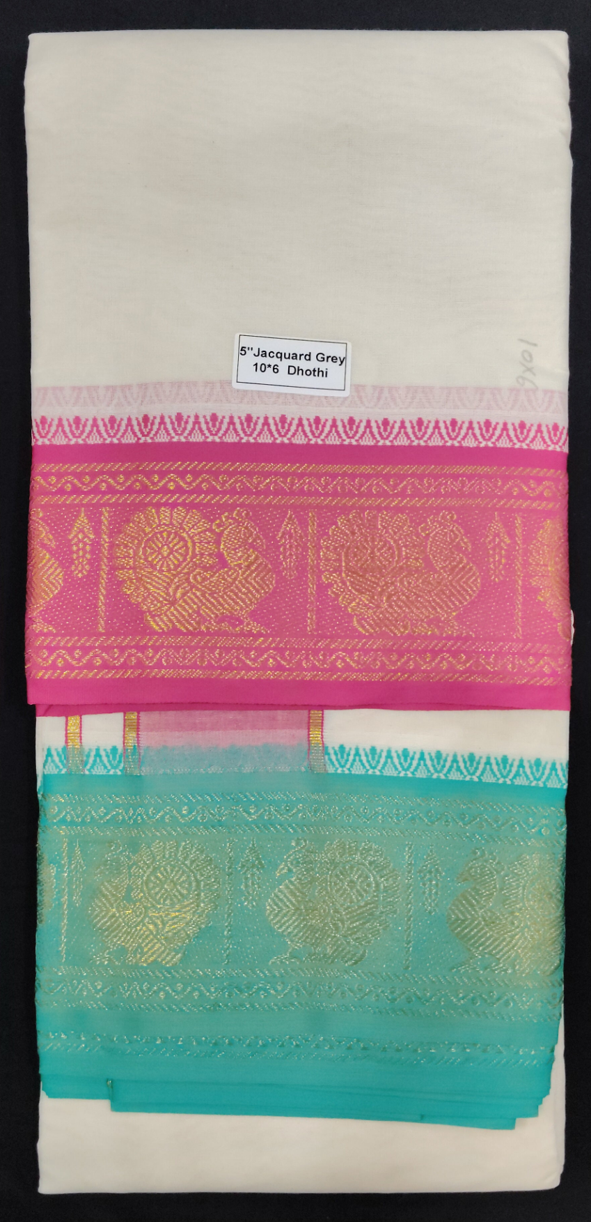 Cotton Dhothi Jacquard 10*6