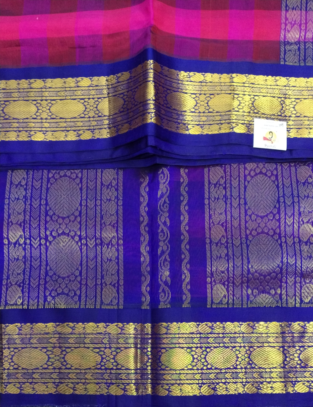 Pure silk cotton -Korvai 10yards madisar