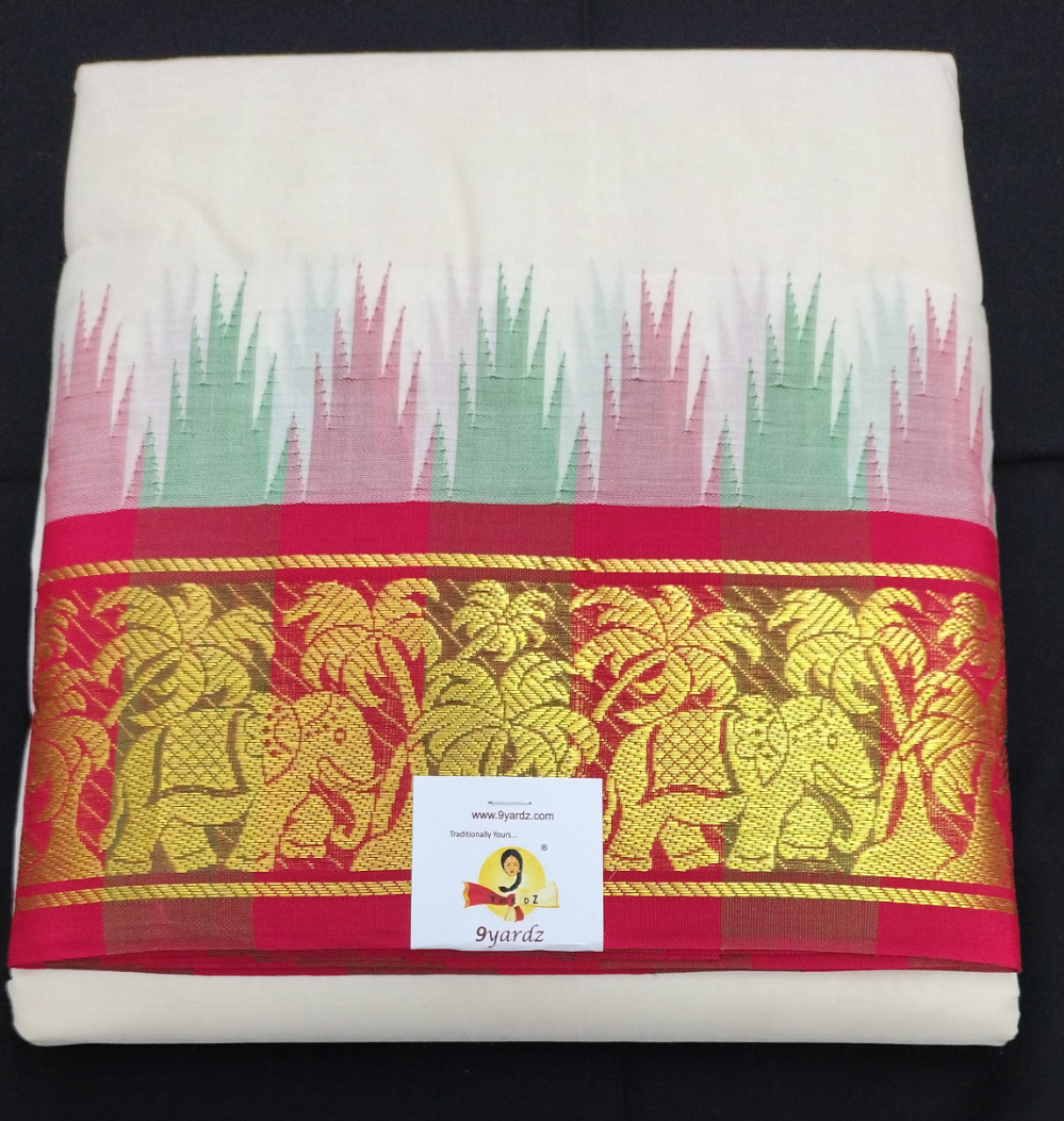 Pure cotton Muhurtham dhoti 9*5
