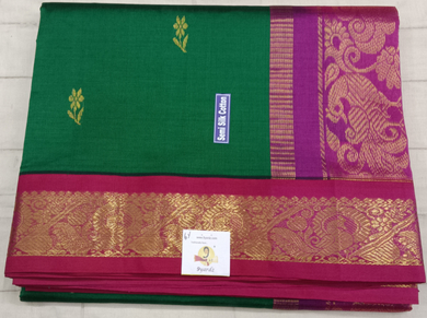 Semi silk Plain Korvai 6Yards
